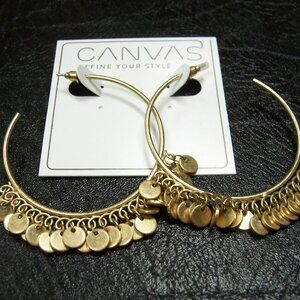 Gypsy Style Half Hoop Earrings by Canvas